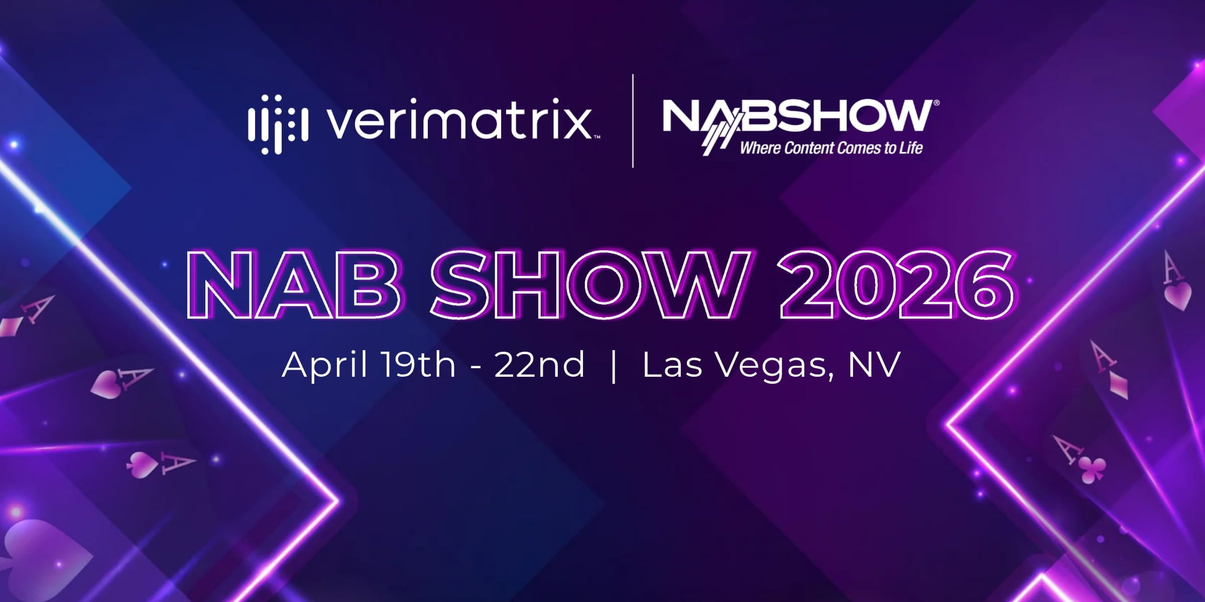 Join us at NAB 2026 | VERIMATRIX
